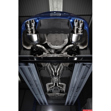 BMW M5 (F10) Milltek Sport Cat-Back 4x 90 chrome GT utblås med aktiva avgasventiler