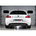 VW Scirocco 2,0TFSi GT Milltek Sport 3" Cat-Back Non-Resonated 2x 100 chrome GT utblås (kräver Scirocco R diffuser)