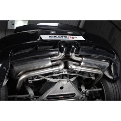 Porsche 987 Boxster 3,4 S Milltek Sport Cat-Back avgassystem 90mm Svarta utblås - Resonated (dämpad)