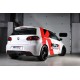 VW Golf R mk6 Milltek Sport 3" "RACE" Cat-Back 2x 100 GT svarta utblås - Resonated (dämpad)