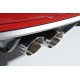 Audi RS3 2,5TFSi 8P Milltek Sport 3" Cat-Back 2x 90 Chrome GT utblås med avgasventiler - Non-Resonated (mindre-dämpad)