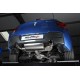 BMW M135i (ej X-drive) Milltek Sport Cat-Back 2x 90 chrome GT utblås - Non-Resonated (mindre-dämpad) utan avgasventiler