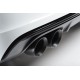 Audi S3 2,0TFSi 3-D 8V Milltek Sport 3" Cat-Back 4x 100 svarta GT utblås (med original avgasstyrning) - Non-Resonated (mindre-dä