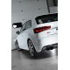 Audi S3 2,0TFSi 3-D 8V Milltek Sport 3" Cat-Back 4x 100 svarta GT utblås (med original avgasstyrning) - Non-Resonated (mindre-dä