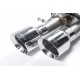 Audi S8 4,0TFSi V8 Milltek Sport Cat-Back 4x 100 chromade GT utblås med aktiva avgasventiler - Resonated (dämpad)