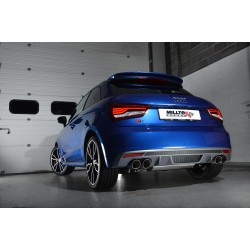 Audi S1 2,0TFSi Milltek Sport Cat-Back 4x GT90 Chrome utblås - Non-Resonated (mindre-dämpad)