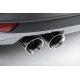 Seat Leon 2,0TDi 150hk 3 & 5 dörrars Milltek Sport Cat-Back 2x 80 chrome GT utblås - Non-Resonated (mindre-dämpad)