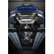 BMW M235i (ej X-drive) Milltek Sport Cat-Back 2x 90 svarta GT utblås - Non-Resonated (mindre-dämpad) med avgasventiler