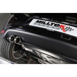 Audi A1 1,4TSi 122HK / 140HK Milltek Sport Cat-Back 2x GT80 Chrome utblås - Non-Resonated (mindre-dämpad)