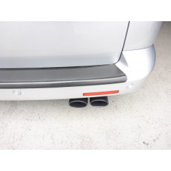 VW Caddy 2,0TDi (2wd) Milltek Sport från Partikelfilter 2x 100x80 Ovala svarta utblås - Resonated (dämpad)