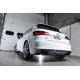 Audi S3 2,0TFSi OPF 3-D 8V Milltek Sport 3" Cat-Back 4x 100 svarta GT utblås (med original avgasstyrning) - Non-Resonated (mindr