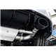 Audi TTRS 2,5TFSi 8S Milltek Sport 80mm Cat-Back 2x 170x107 Svarta Ovala utblås med avgasventiler - Resonated (dämpad)