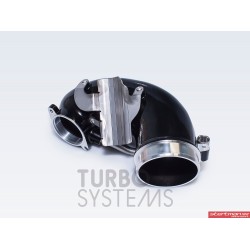 Cupra Formentor 2,5TFSi VZ5 5FF Turbo Systems 4" turbo inlopps böj i svart målad aluminium