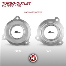 VAG MQB (MK7) 1,8TFSi & 2,0TFSi EA888 EVO3 Wagner Tuning ersättnings rör för turbo ljuddämpare