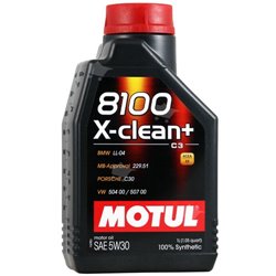 Motul 8100 X-clean+ 5w30 Longlife 1liter motorolja